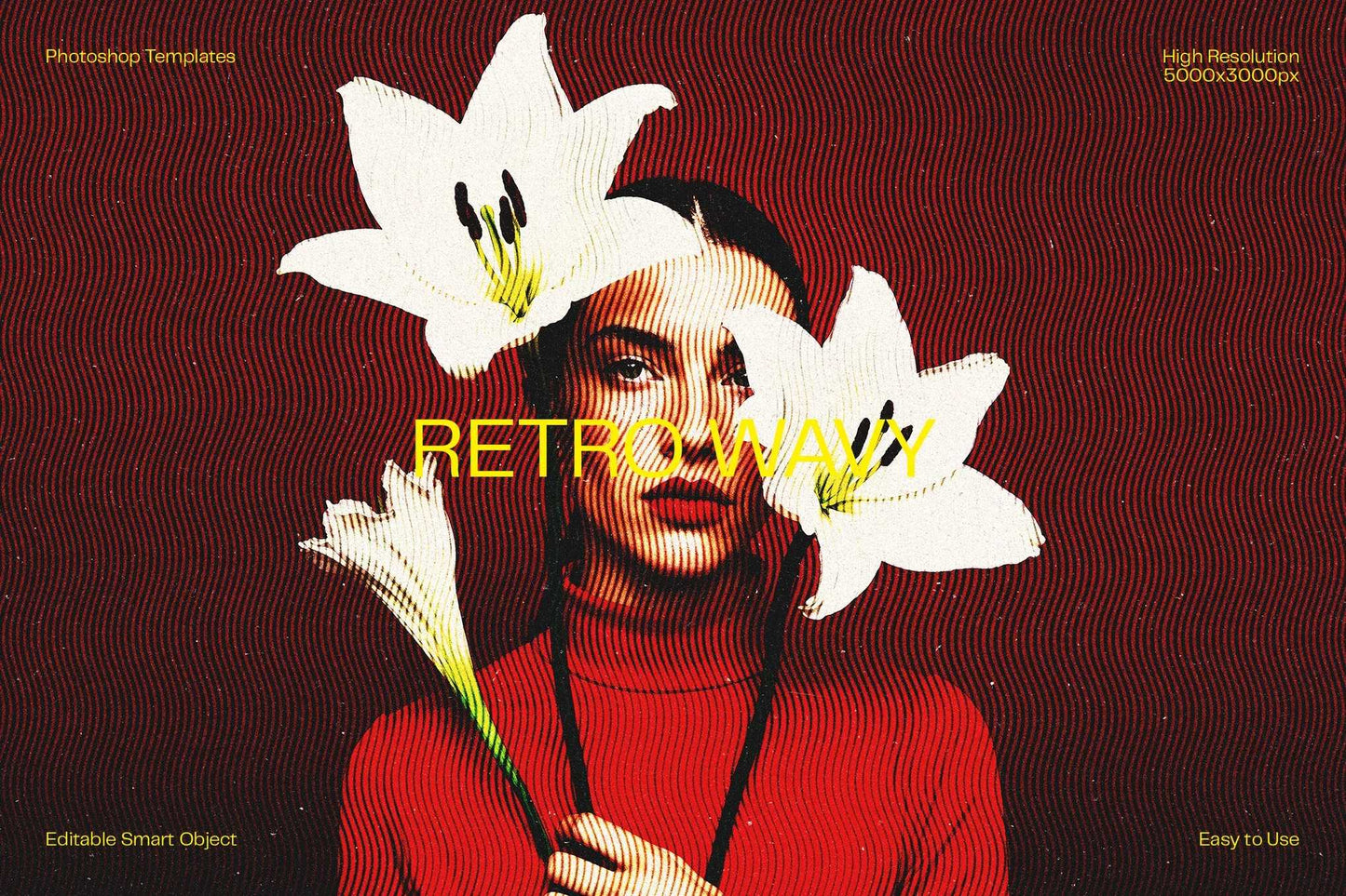 21 Heritage Retro Photoshop Templates Set - Photoboto