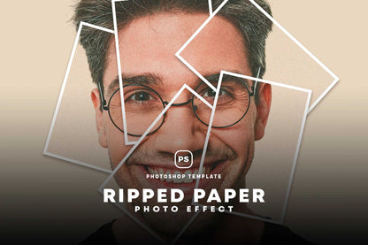 19 Studio-Grade Ripped Paper Photoshop Effects Bundle