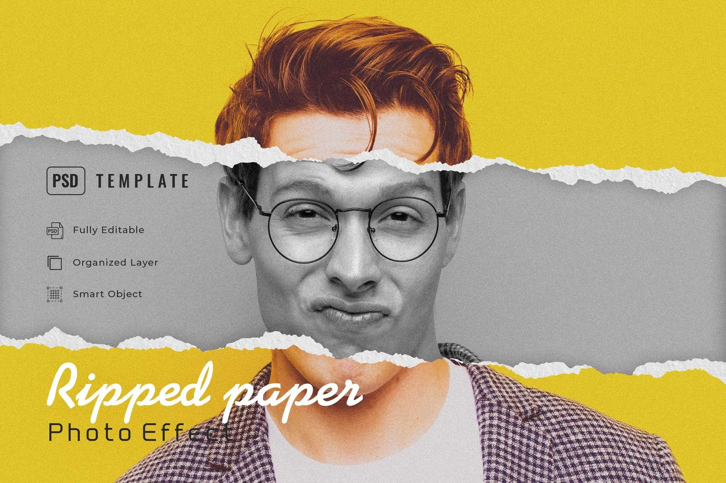 19 Studio-Grade Ripped Paper Photoshop Effects Bundle
