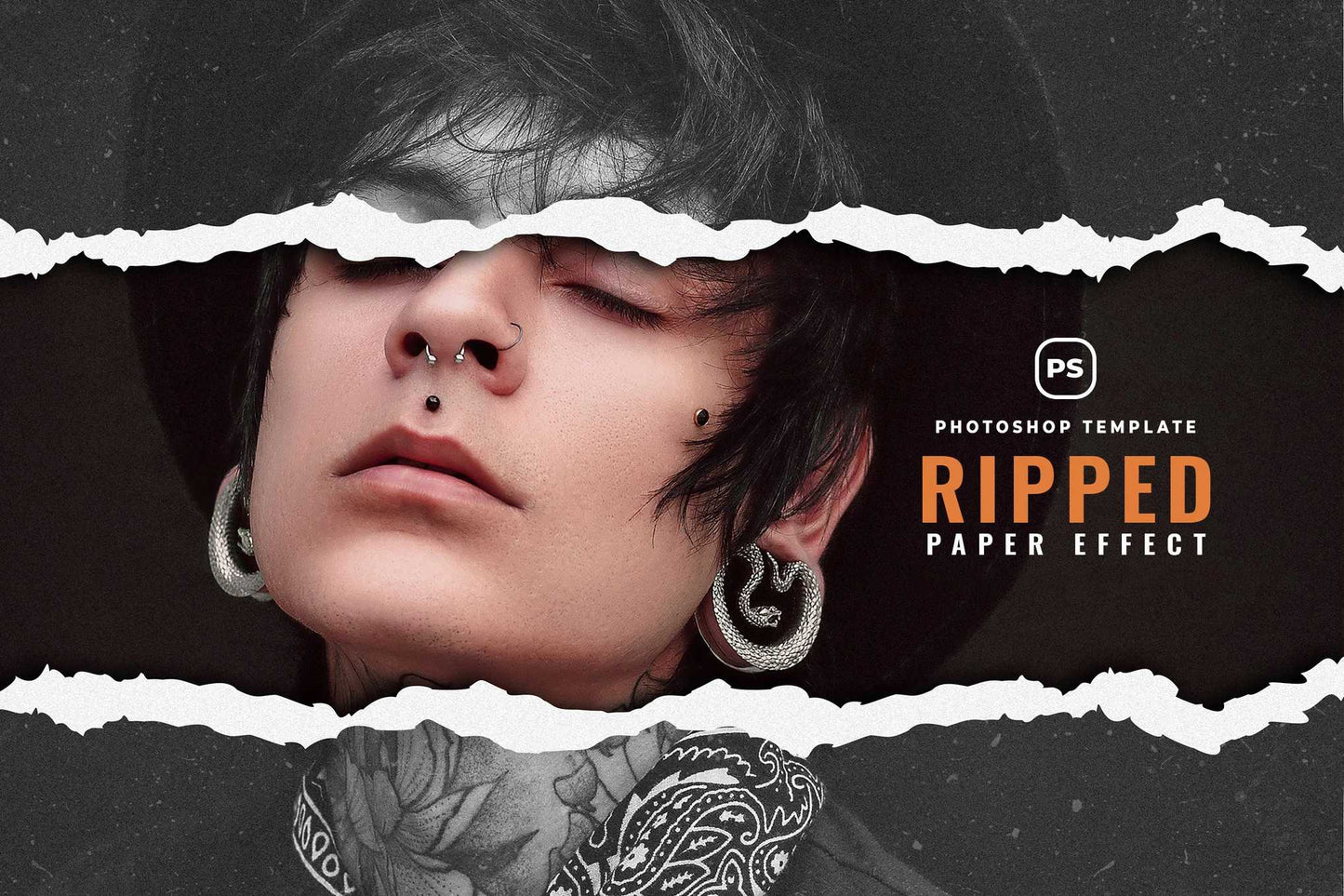 19 Studio-Grade Ripped Paper Photoshop Effects Bundle