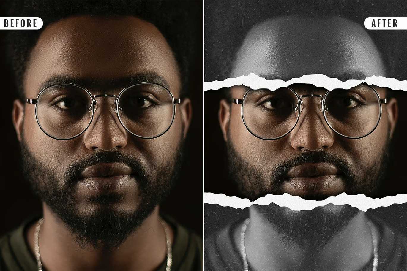 19 Studio-Grade Ripped Paper Photoshop Effects Bundle