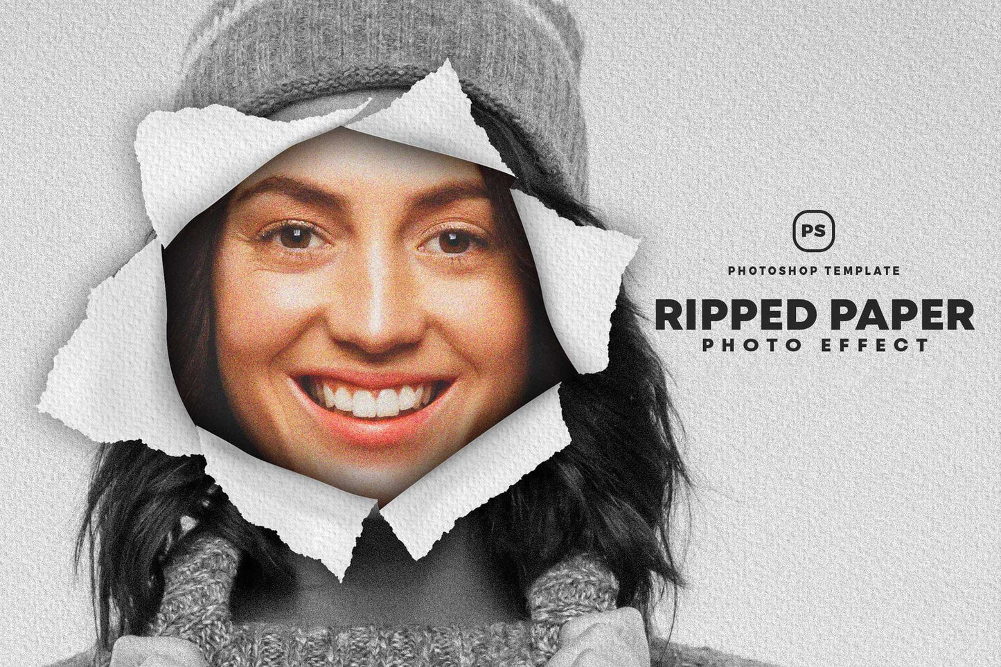 19 Studio-Grade Ripped Paper Photoshop Effects Bundle