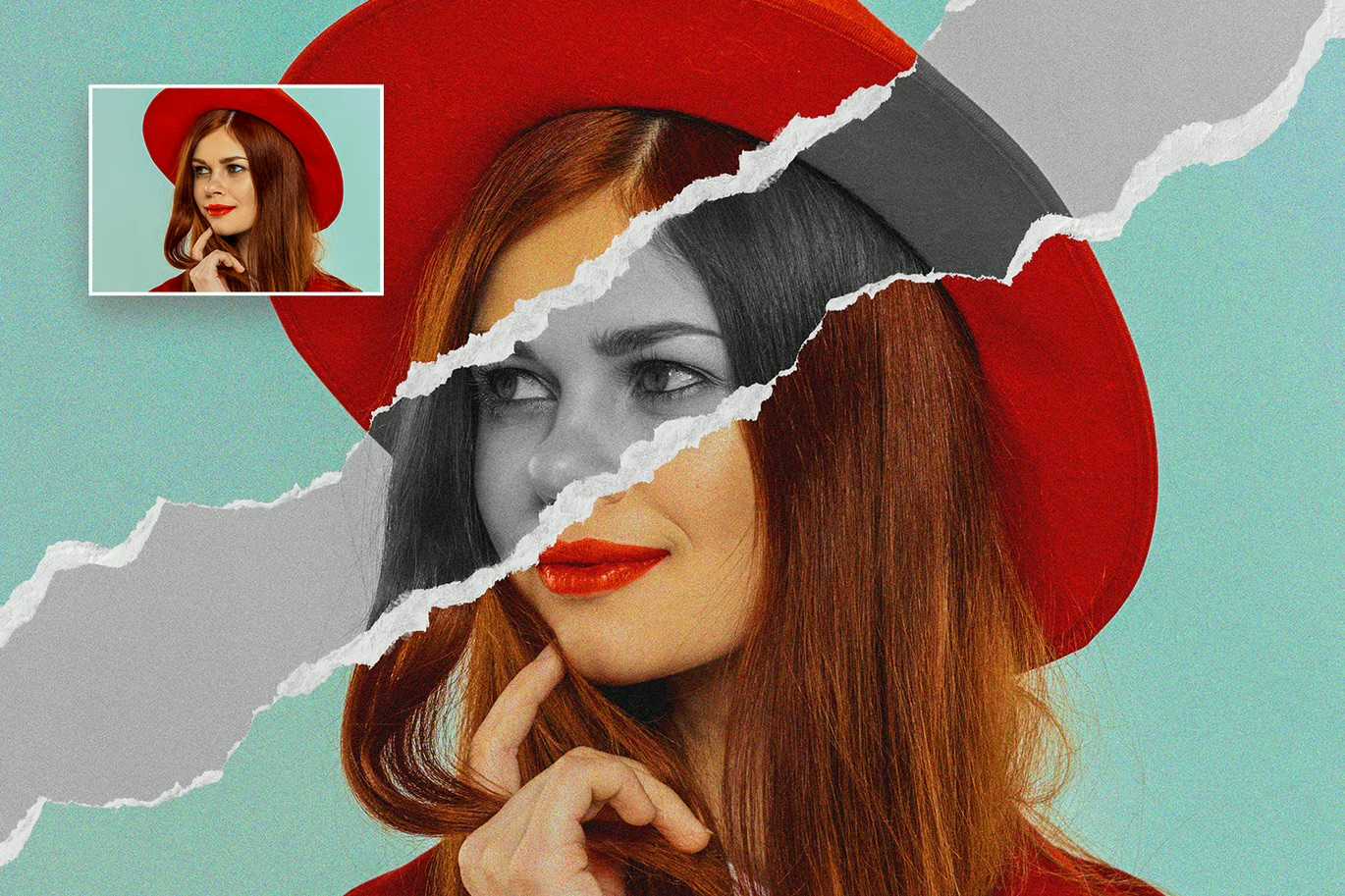 19 Studio-Grade Ripped Paper Photoshop Effects Bundle