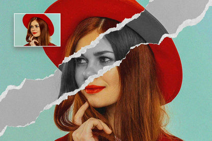 19 Studio-Grade Ripped Paper Photoshop Effects Bundle