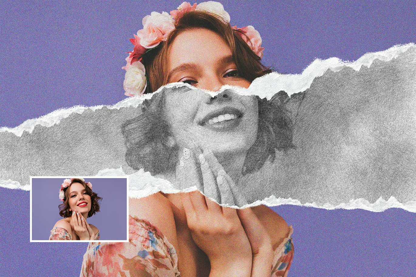 19 Studio-Grade Ripped Paper Photoshop Effects Bundle