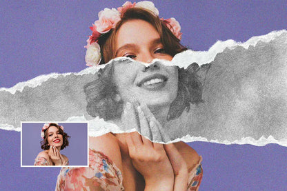 19 Studio-Grade Ripped Paper Photoshop Effects Bundle