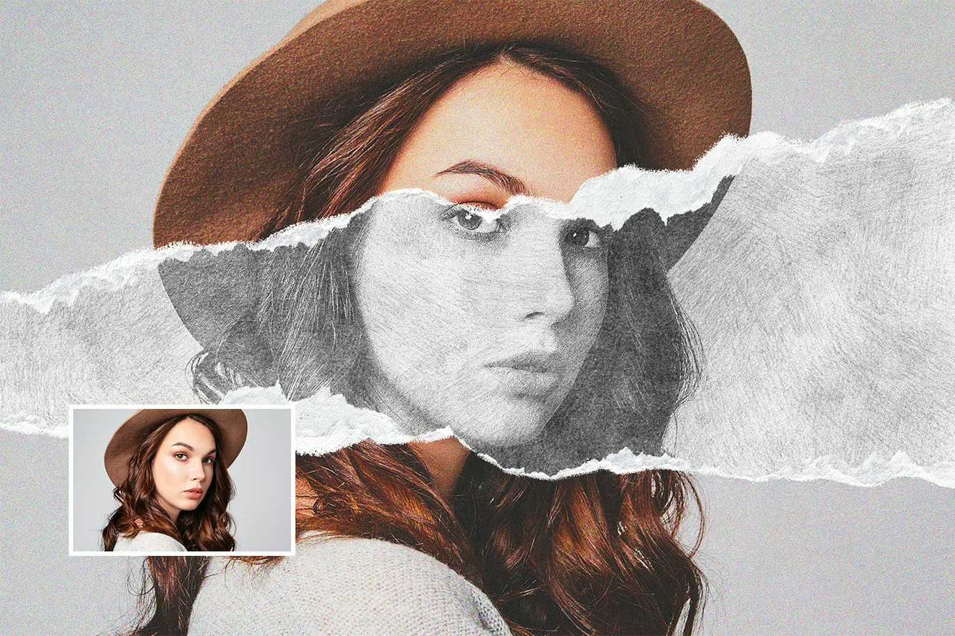 19 Studio-Grade Ripped Paper Photoshop Effects Bundle