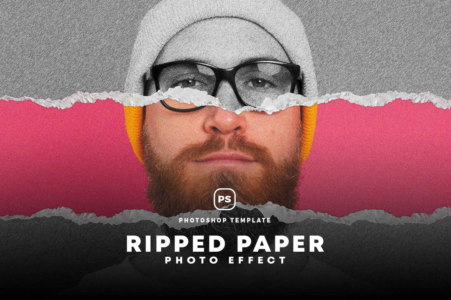 19 Studio-Grade Ripped Paper Photoshop Effects Bundle