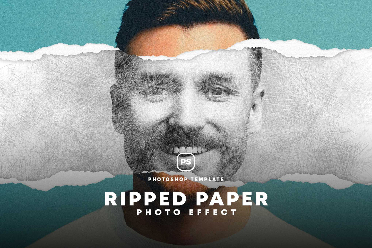 19 Studio-Grade Ripped Paper Photoshop Effects Bundle