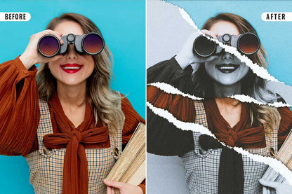 19 Studio-Grade Ripped Paper Photoshop Effects Bundle
