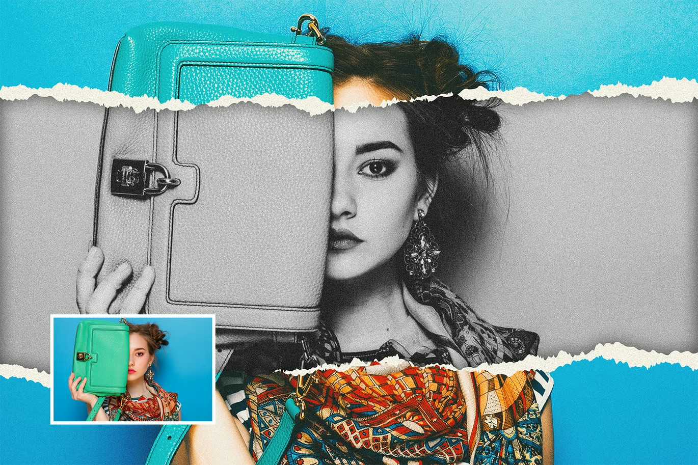 19 Studio-Grade Ripped Paper Photoshop Effects Bundle