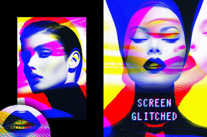 31-In-1 Cyber Distortion Photoshop Effects Bundle