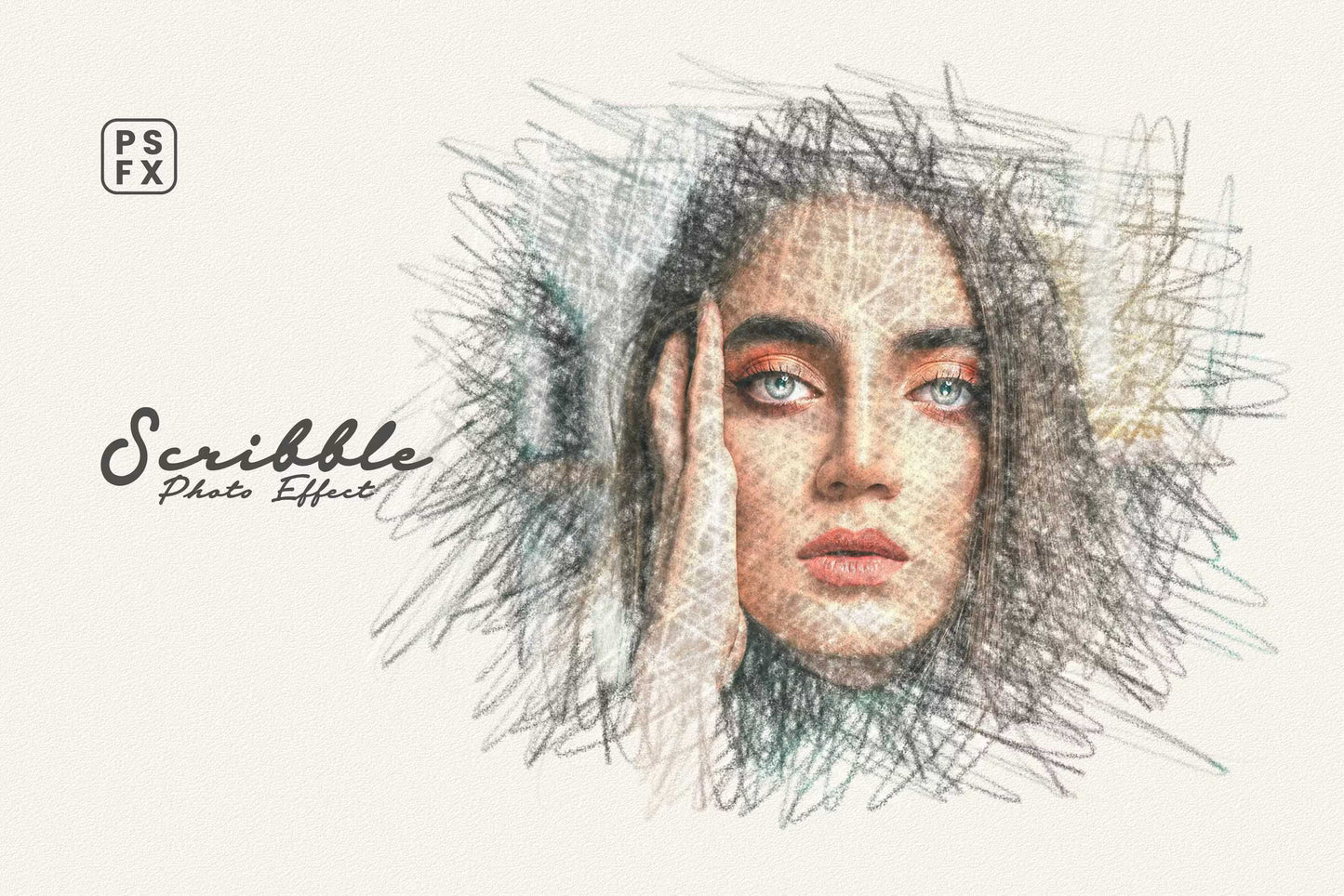 26 Pencil Drawing Photoshop Template Bundle - Photoboto