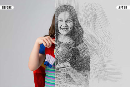 26 Digital Sketch Photoshop Effects Toolkit