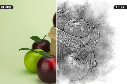 26 Digital Sketch Photoshop Effects Toolkit