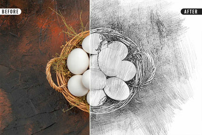 26 Digital Sketch Photoshop Effects Toolkit