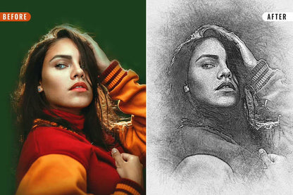 26 Digital Sketch Photoshop Effects Toolkit