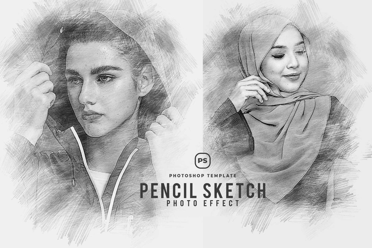26 Digital Sketch Photoshop Effects Toolkit
