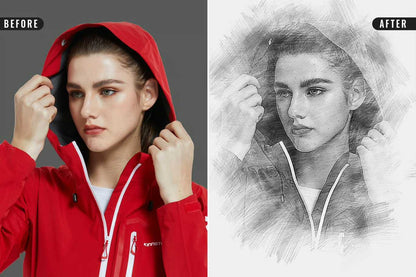 26 Digital Sketch Photoshop Effects Toolkit