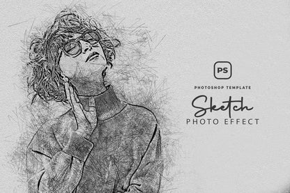 26 Digital Sketch Photoshop Effects Toolkit
