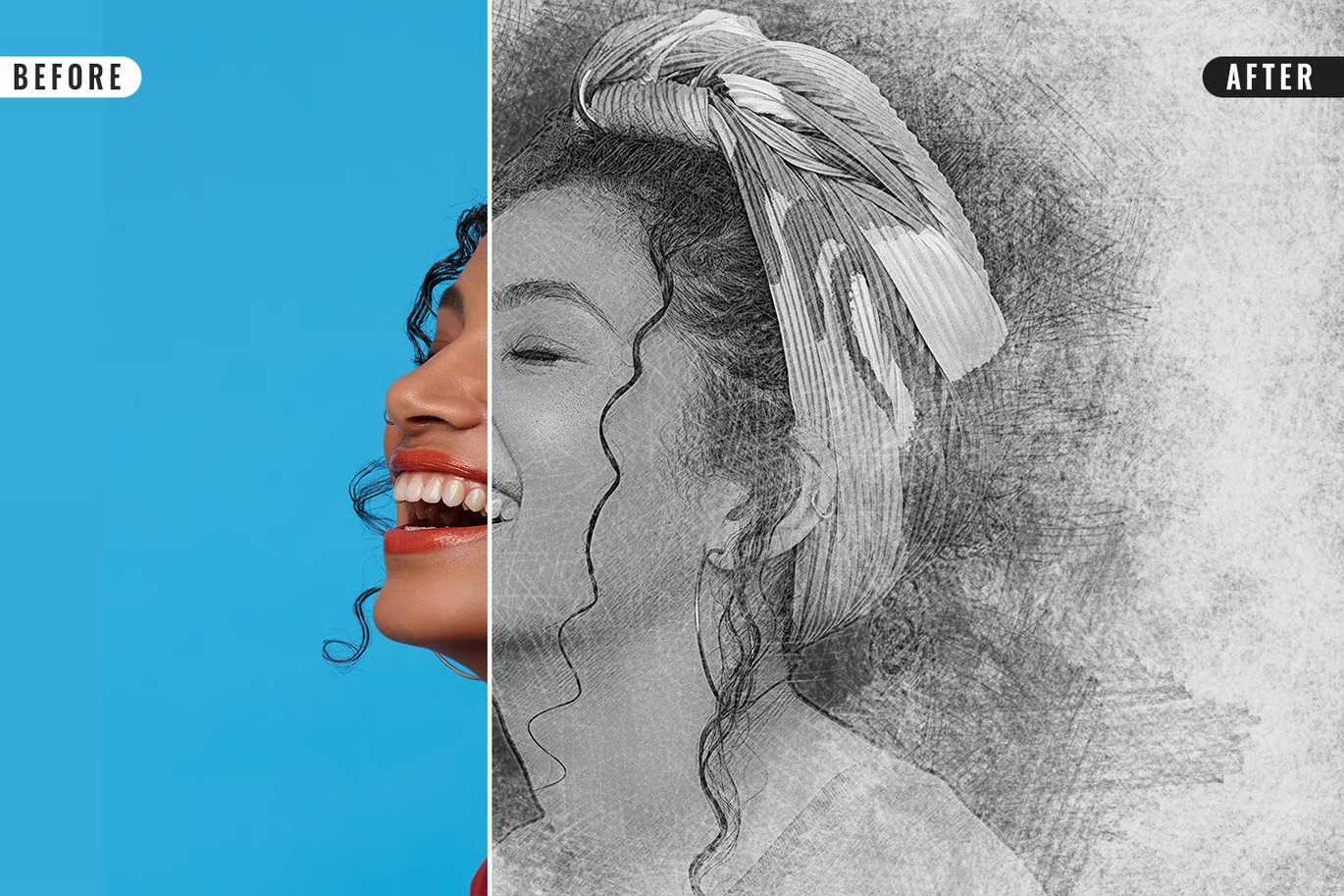 26 Digital Sketch Photoshop Effects Toolkit