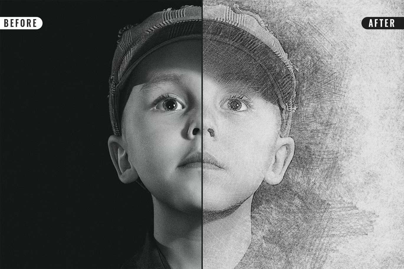 26 Digital Sketch Photoshop Effects Toolkit