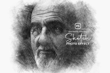 26 Digital Sketch Photoshop Effects Toolkit