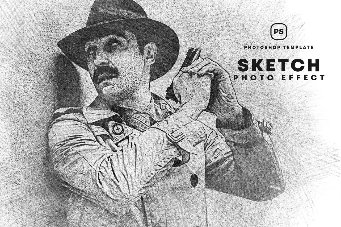 26 Digital Sketch Photoshop Effects Toolkit