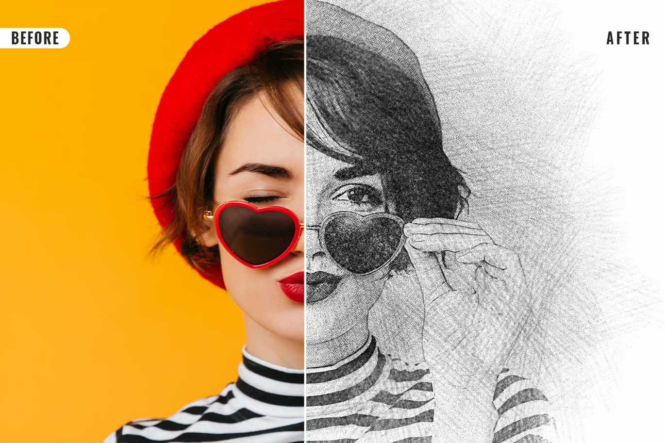 26 Digital Sketch Photoshop Effects Toolkit