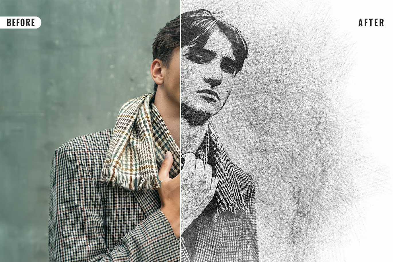 26 Digital Sketch Photoshop Effects Toolkit