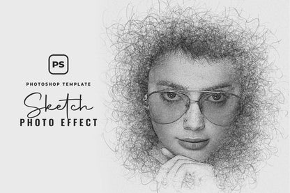 26 Digital Sketch Photoshop Effects Toolkit
