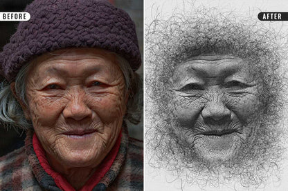 26 Digital Sketch Photoshop Effects Toolkit