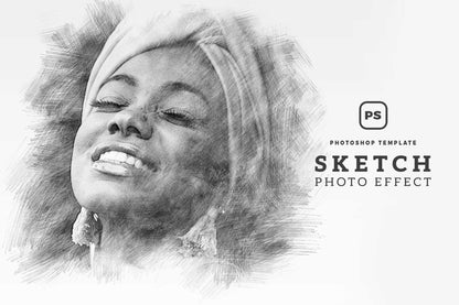26 Digital Sketch Photoshop Effects Toolkit