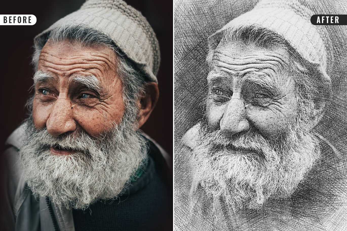 26 Digital Sketch Photoshop Effects Toolkit