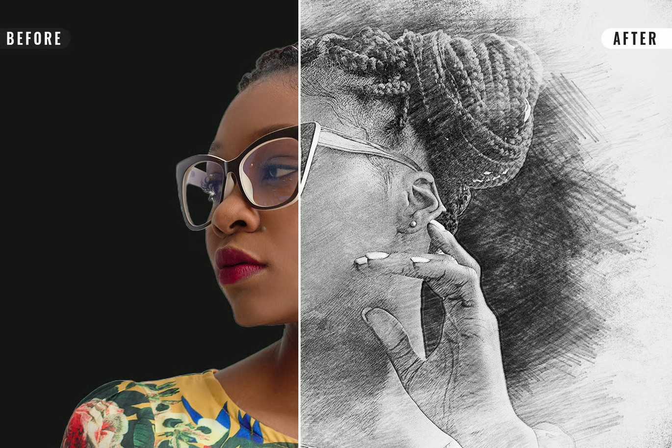 26 Digital Sketch Photoshop Effects Toolkit