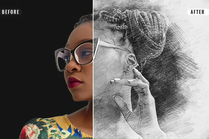 26 Digital Sketch Photoshop Effects Toolkit
