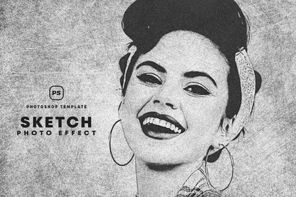 26 Digital Sketch Photoshop Effects Toolkit
