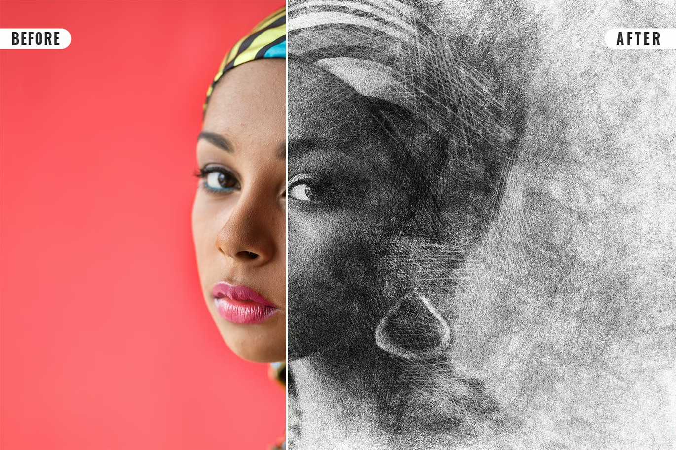26 Digital Sketch Photoshop Effects Toolkit