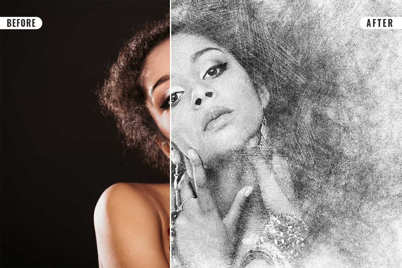 26 Digital Sketch Photoshop Effects Toolkit