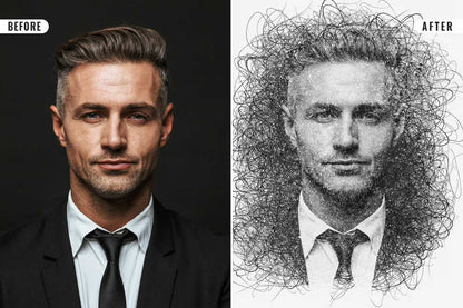 26 Digital Sketch Photoshop Effects Toolkit