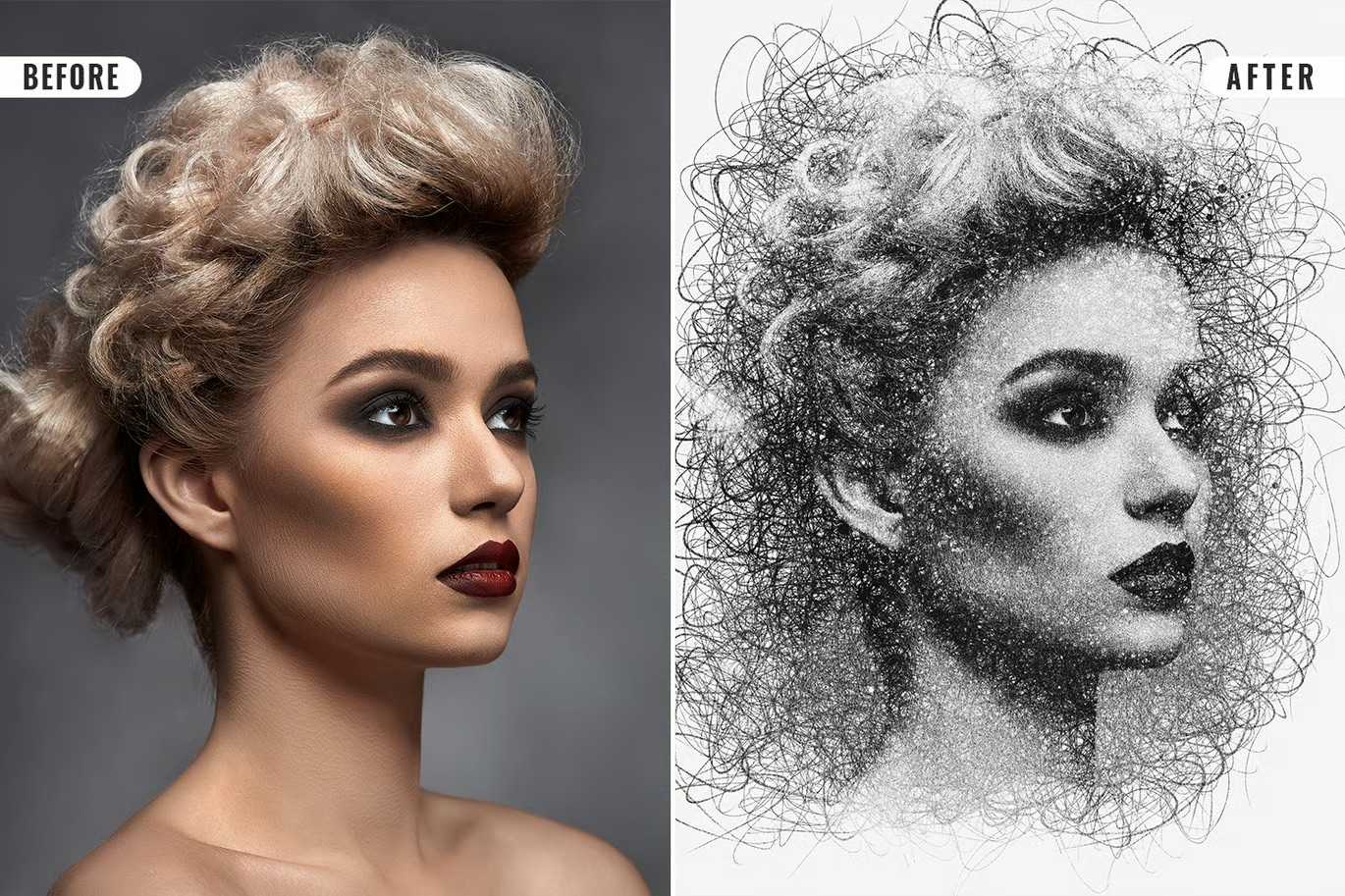 26 Digital Sketch Photoshop Effects Toolkit