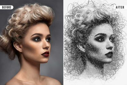 26 Digital Sketch Photoshop Effects Toolkit