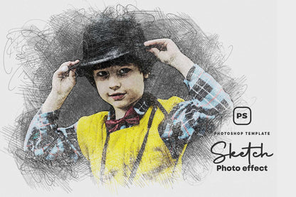26 Digital Sketch Photoshop Effects Toolkit