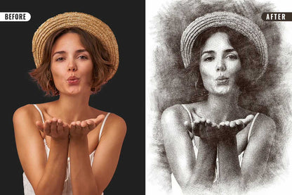 26 Digital Sketch Photoshop Effects Toolkit