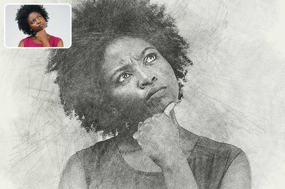 21 Creative Sketching Photoshop Effects Set