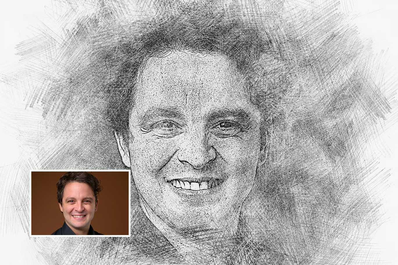 21 Creative Sketching Photoshop Effects Set