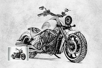 21 Creative Sketching Photoshop Effects Set