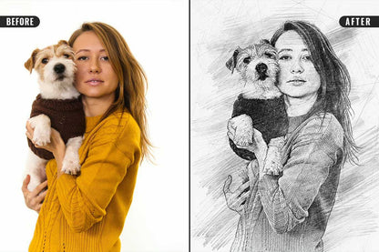 21 Creative Sketching Photoshop Effects Set