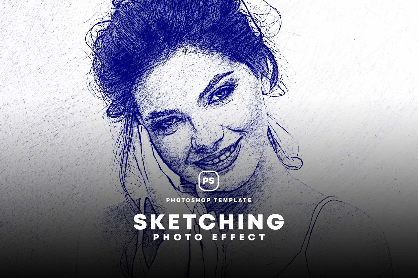 21 Creative Sketching Photoshop Effects Set