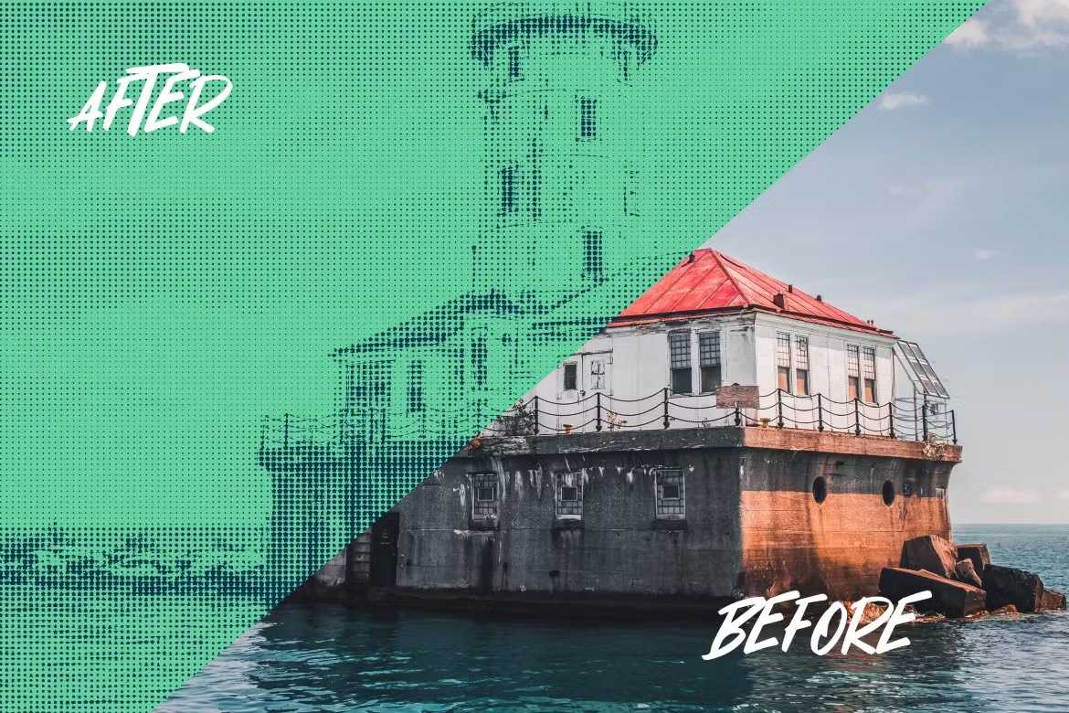 29 Classic Halftone Photoshop Effects - Photoboto